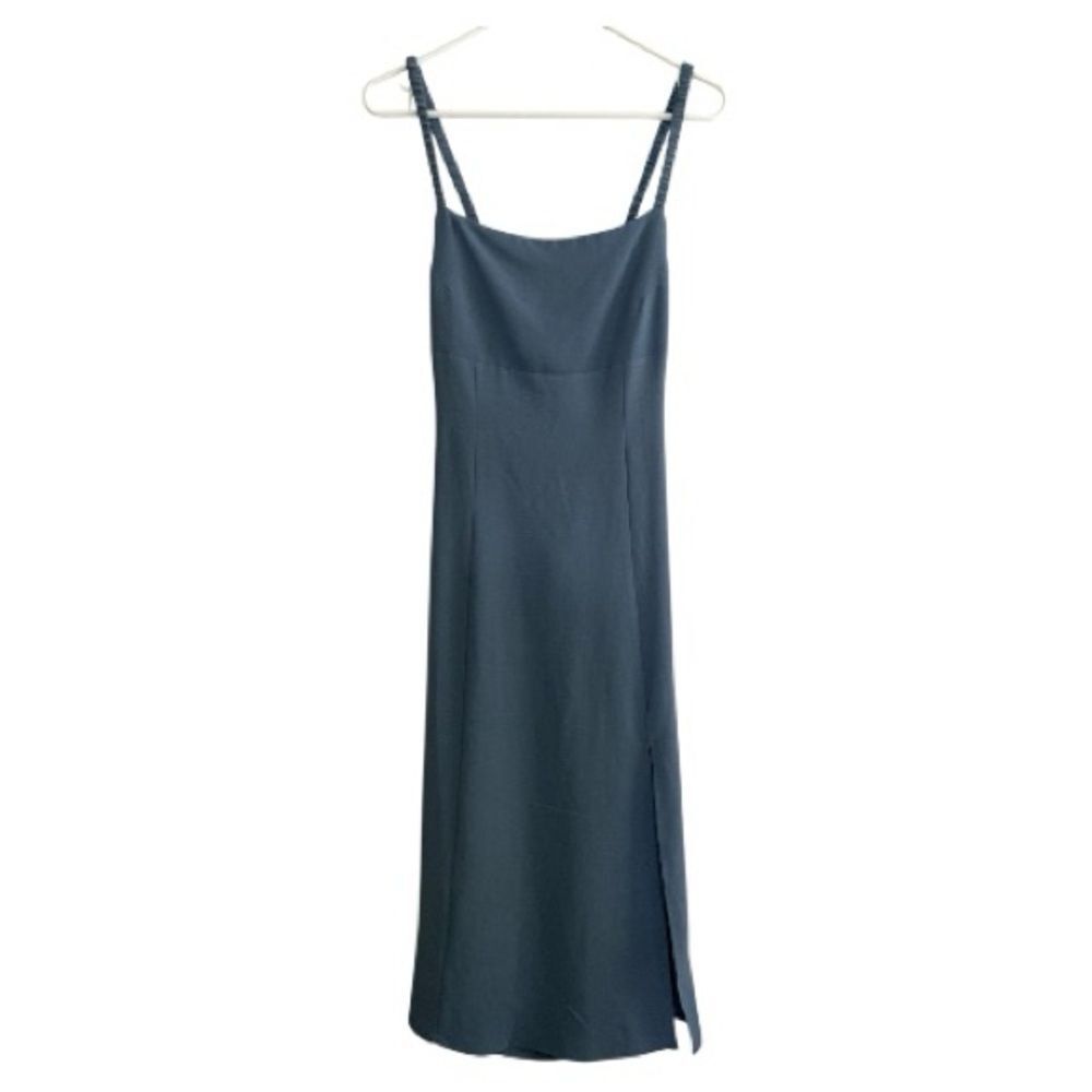 Forever 21 Navy Open Back Midi Dress Medium